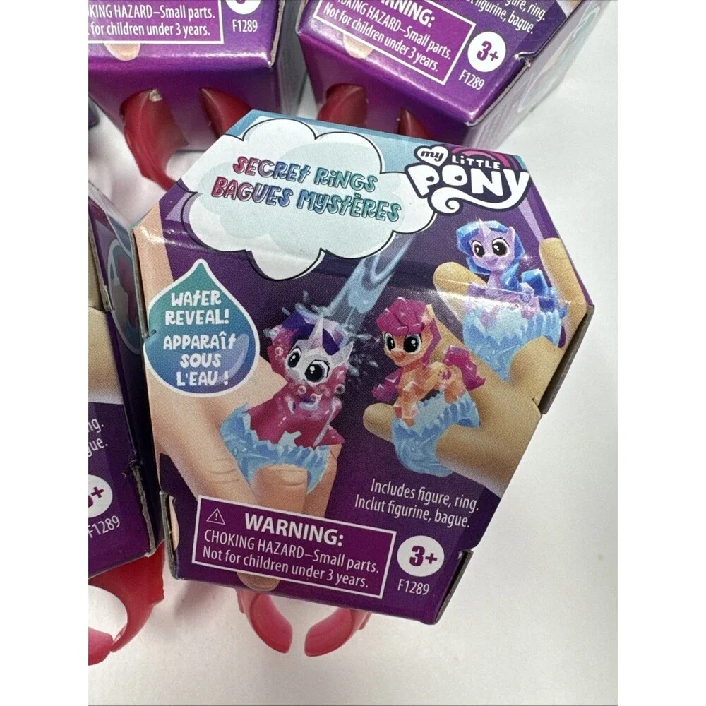 5x My Little Pony Secret Rings Blind Bag Collectible Toy Water-Reveal Surprise